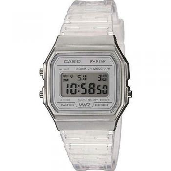 Casio Reloj Digital para Mujeres de Cuarzo con Correa en Resina F-91WS-7EF
