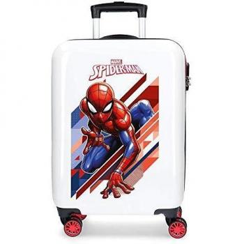 Maleta de cabina Marvel Spiderman Geo Roja 34x55x20 cms Rígida ABS