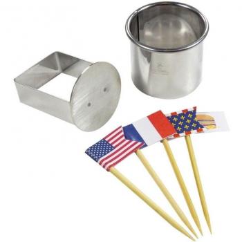 Kit de Mini-Hamburguesas con Palillos de Bambú