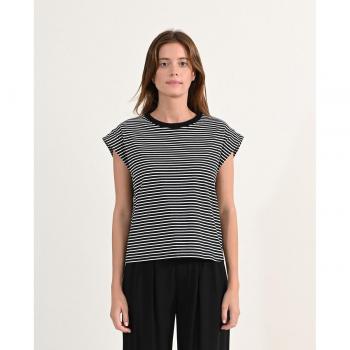Camiseta de Manga Corta Rayada para Mujer Molly Bracken