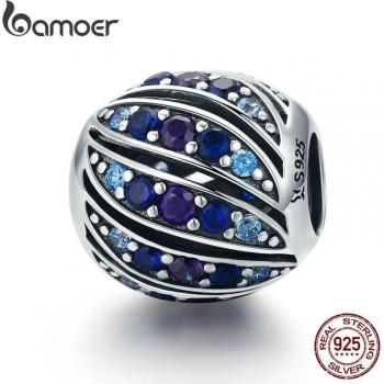 Bamoor Pluma de Pavo y Cristal Azul