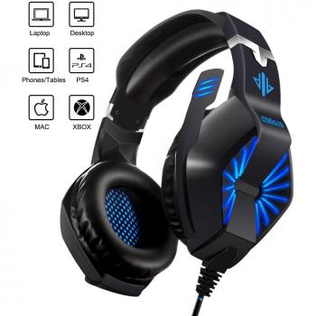 Cuffie Gaming ODDGOD PS4 LED Microfono Volume 3,5 mm