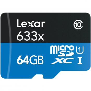 Lexar Professional 633x Micro SD Card 64 GB
