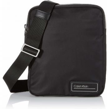 Calvin Klein PRIMARY 2G FLAT CROSSOVER Hombre Shoppers y bolsos de hombro Negro 5x27x22 centímetros (B x H x T)