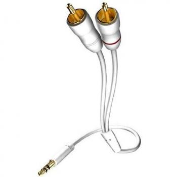Inakustik Star MP3 Audio Cable 0.5m 3.5mm 2 x RCA White