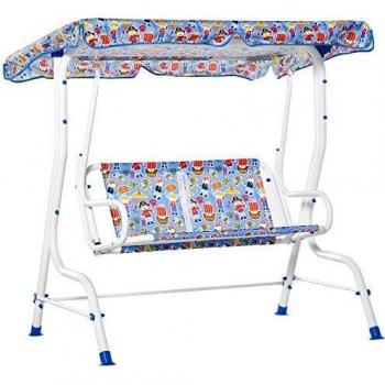 Columpio Balancín Infantil 2 Plazas Azul para Niños +3 Años