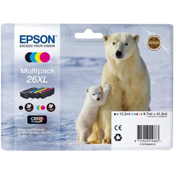 Epson Polar Bear Multipack 26XL (4 Colori XL : NCMG)