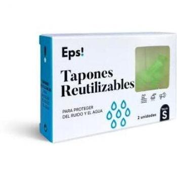 Eps! Tapones Oídos Agua, Reutilizables, Talla S, 2 Unidades
