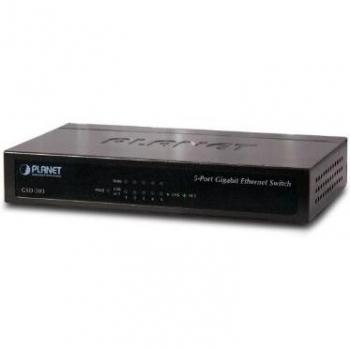 Planet GSD-503 Network Switch Unmanaged Layer 2 Gigabit Ethernet (10/100/1000) Black