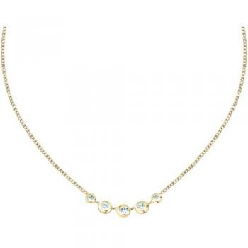 Anillo Morellato Semiprecioso Azul Celeste – 925/18 Yg – 38+7 cm