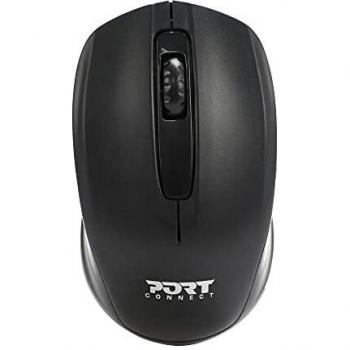 Mouse economico per ufficio al dettaglio PORT DESIGNS, wireless, nero (900508)
