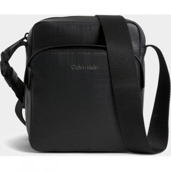 Bandolera negra pequeña Calvin Klein con cremallera