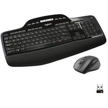 Logitech MK710 Wireless Keyboard and Mouse Combo, Netherlands/Belgium Layout, Black