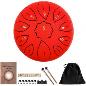 Juego de tambor de lengüeta de acero de 6 pulgadas con 11 tonos