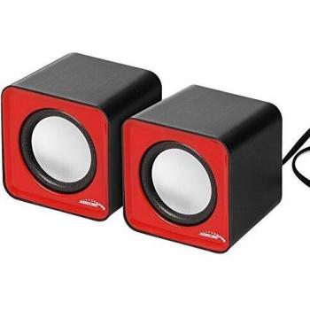 Audiocore Altoparlanti USB 2.0 2x3W Rosso e Nero