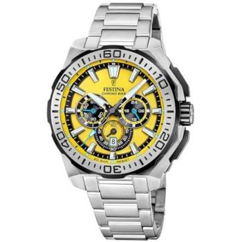 Festina Chrono Bike Amarillo – Reloj de Hombre con Correa de Acero