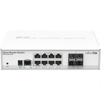 Mikrotik CRS112-8G-4S-IN switch di rete L3 Gigabit Ethernet (10/100/1000) Supporto Power over Ethernet (PoE) Bianco