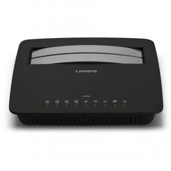 Router Linksys X3500‑EZ Dual Band N750 + Modem ADSL2+ USB, Nero