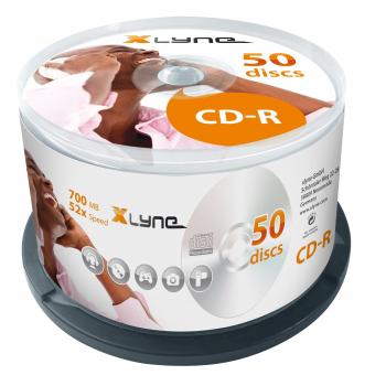 XLYNE CD‑R 700 MB CD‑ROM Vergine – 50 Cakebox