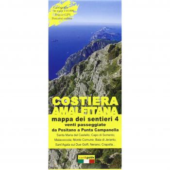Mappa dei sentieri della costiera Amalfitana. Scale 1:10.000. Da Positano a Punta Campanella (Vol. 4)