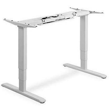 Supporto per Tavolo Alzo Elettro 63-125 cm Bianco