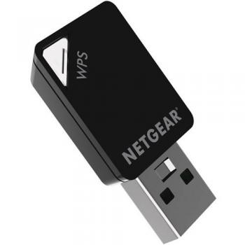 Netgear A6100-100PES Micro Adattatore USB Wireless, AC600 Mbps, DualBand, Nero