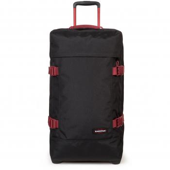 Eastpak Tranverz M Suitcase, 67 cm, 78 L, Black-Red