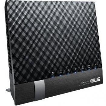 Asus RT-AC56U Gigabit Router Wireless AC1200 Mbps, Dual Band, 5 ports Gigabit (di cui 1 WAN), 2 Porte USB (2.0