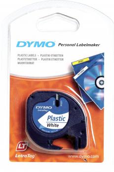 DYMO 12mm LetraTAG Plastic tape cinta para impresora de etiquetas