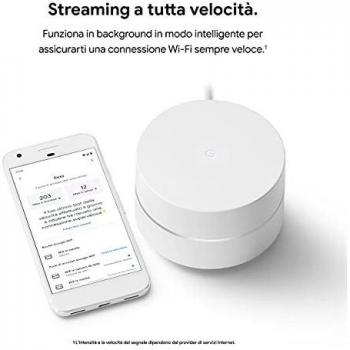 Google Nest Wifi di Seconda Generazione: Sistema Wi-Fi Mesh, Fino a 85 m2 di Copertura per Punto