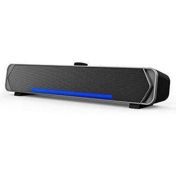 Casse PC USB 5W × 2 – Soundbar 3.5 mm Jack