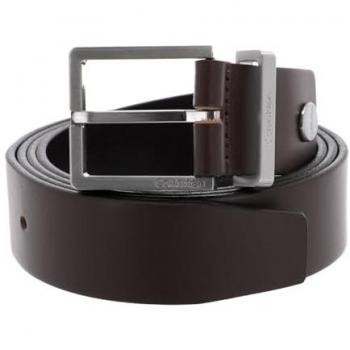 Cinturón de piel negro Calvin Klein para hombre (115 cm)