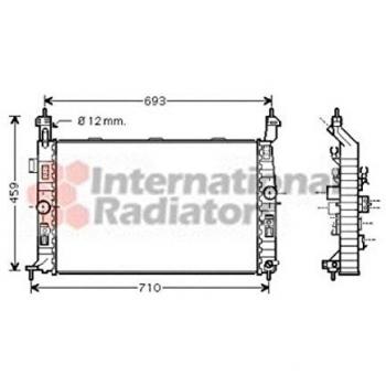 Radiador de Arrefecimento do Motor VAN WEZEL 37002345