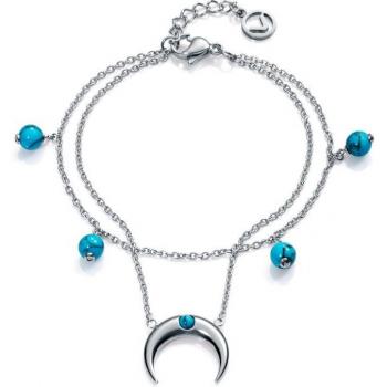 Pulsera Viceroy Fashion de Acero Inoxidable y Turquesas con Garantía de 2 Años