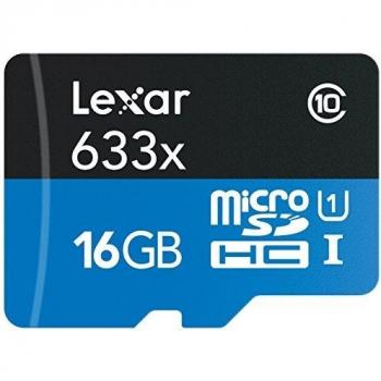 Lexar 16 GB MicroSDHC 633x con adattatore