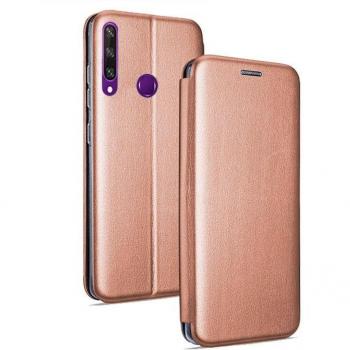 Funda Flip Cover Elegance Rosa Oro para Huawei Y6p