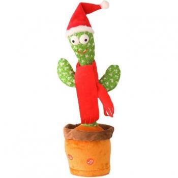 Cactus Navideño Bailarín de Felpa