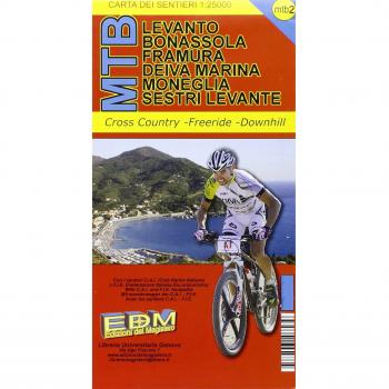 MTB-2 Levanto. Carte dei sentieri di Liguria per mountain bike MTB VTT