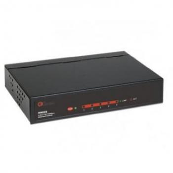 Hamlet Network Switch 5 Port Automatic Speed Recognition 10/100 Mbps Metal Case