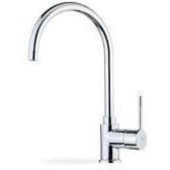 Grifo De Cocina Teka Monomando Sp 995 I Color Inox Ref 55995020I Caño Alto Giratorio