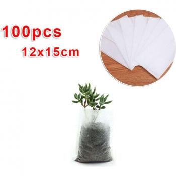 100 Uds Bolsas de Tela No Tejida para Cultivo de Flores