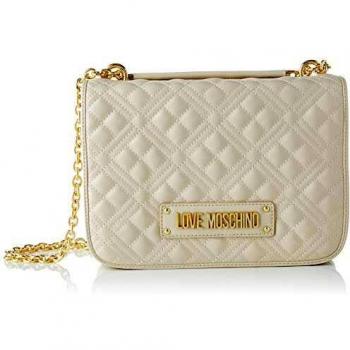 Bolsa de mensajero Love Moschino Jc4201pp0a, 9x19x26 cm, Marfil