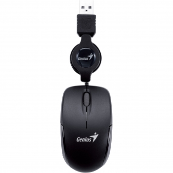 Genius Microtraveler Mouse USB Retrattile 1200 Dpi Nero