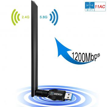 ANEWISH WiFi Adapter 1200 Mbps