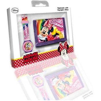 Set de Reloj Digital y Billetera Minnie Mouse