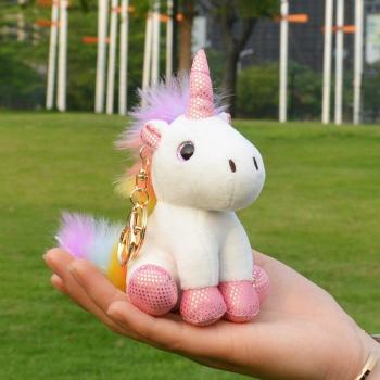 Llavero Kawaii de Unicornio de Peluche