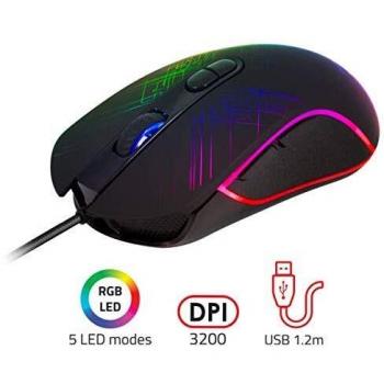 Mouse Gaming Wired Advance GTA 230 RGB Nero