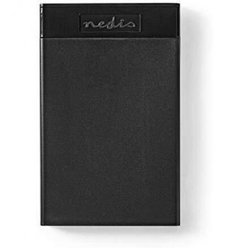 Nedis DDE25301BK Custodia per disco rigido, Nero, 2,5 mm