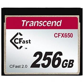 Transcend TS256GCFX650 Scheda di Memoria CFast 2.0, 256 GB
