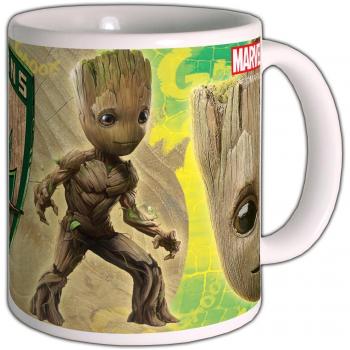 Taza Mini Groot Logo Marvel Guardianes de la Galaxia Semic